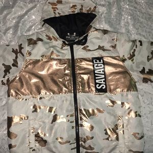 ROSE GOLD SAVAGE THICK WINDBREAKER